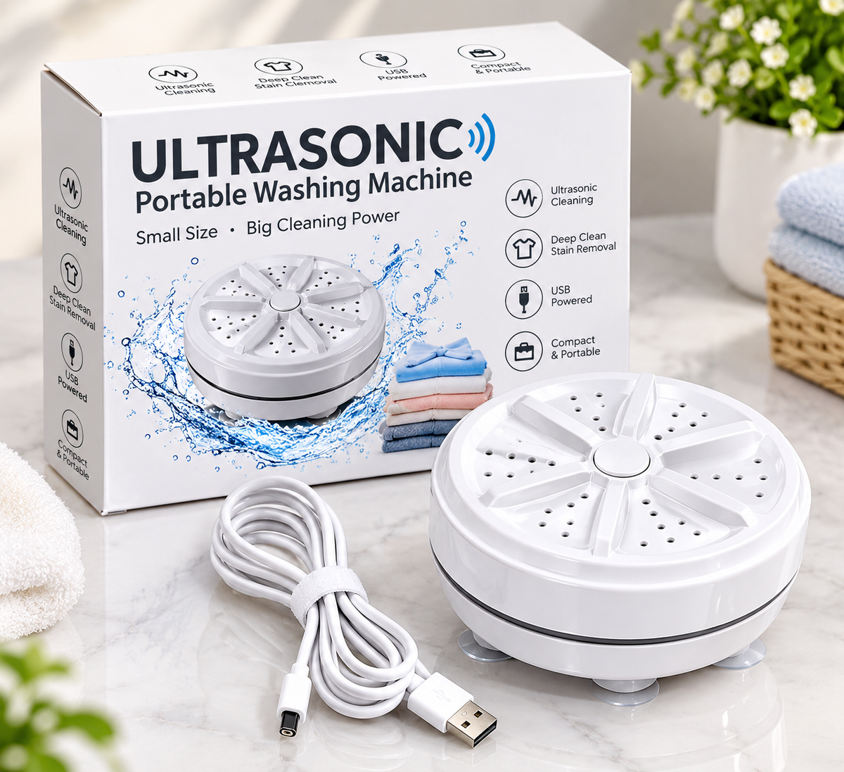 2 in 1 Mini Washing Machine