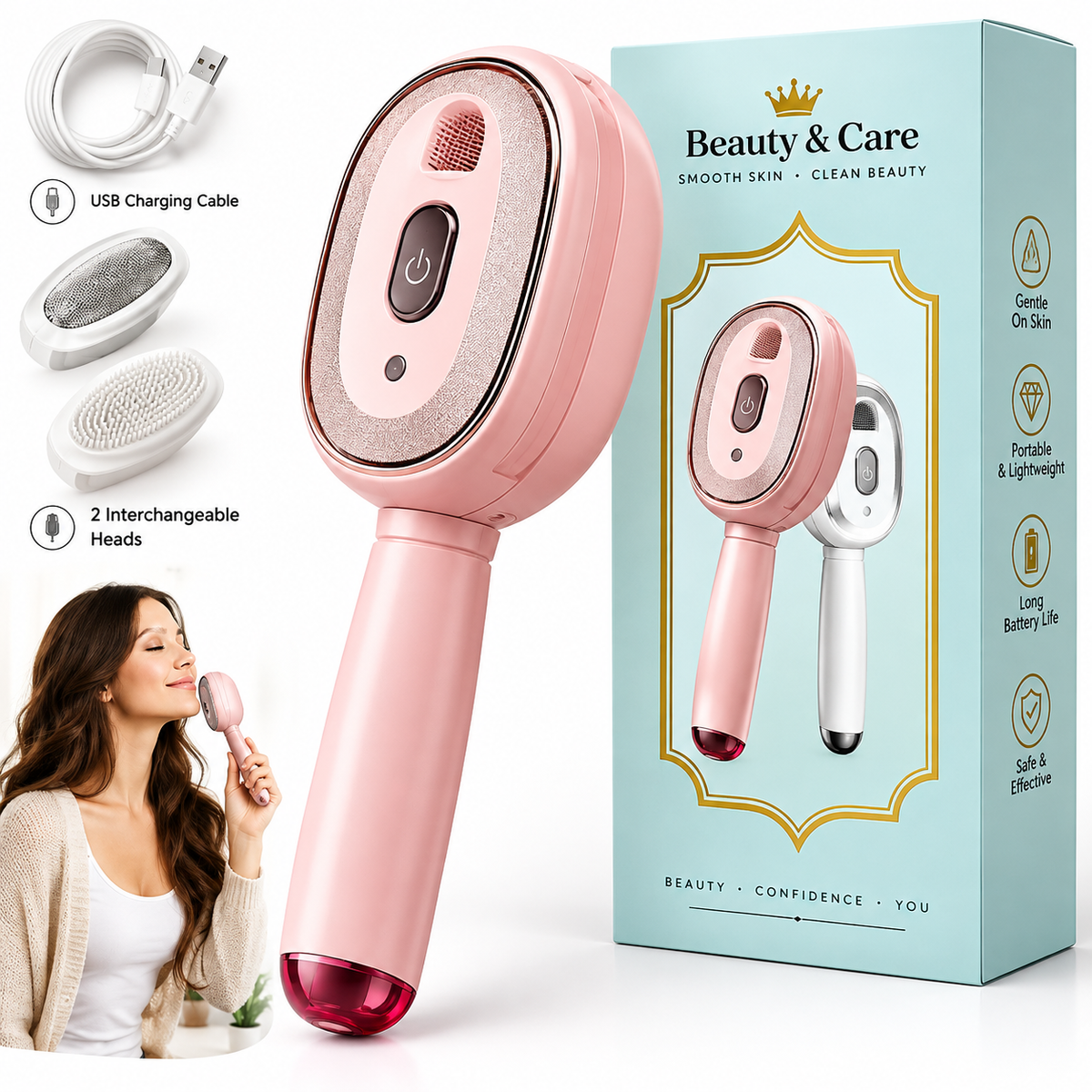 Electric Spray Retractable Air Cushion Comb