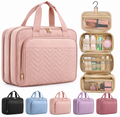 Large Travel Cosmetic Bag with Waterproof Hanging Hook