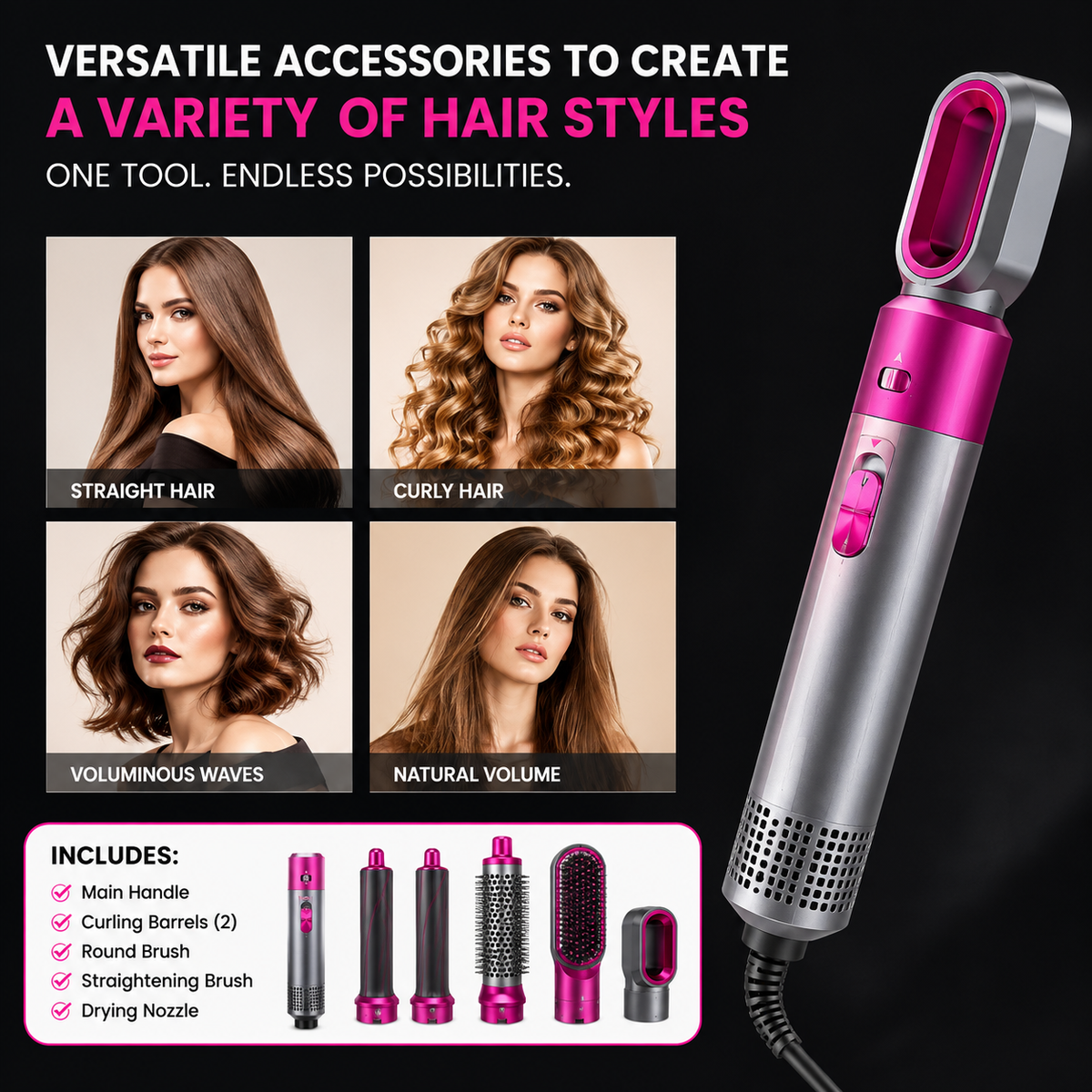 Hot Air Brush (5-in-1)